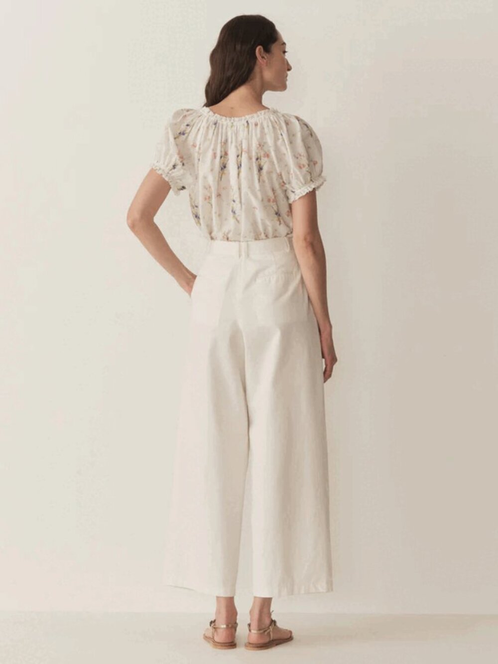 NWOT DÔEN | Frederica Top (Painted Bouquet) - Picture 3 of 5